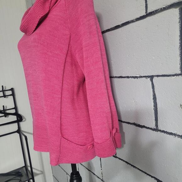 BUNDLE SALE! JILLIAN & NICOLE Pink Cowl Neck Sweater Size L - Picture 7 of 10